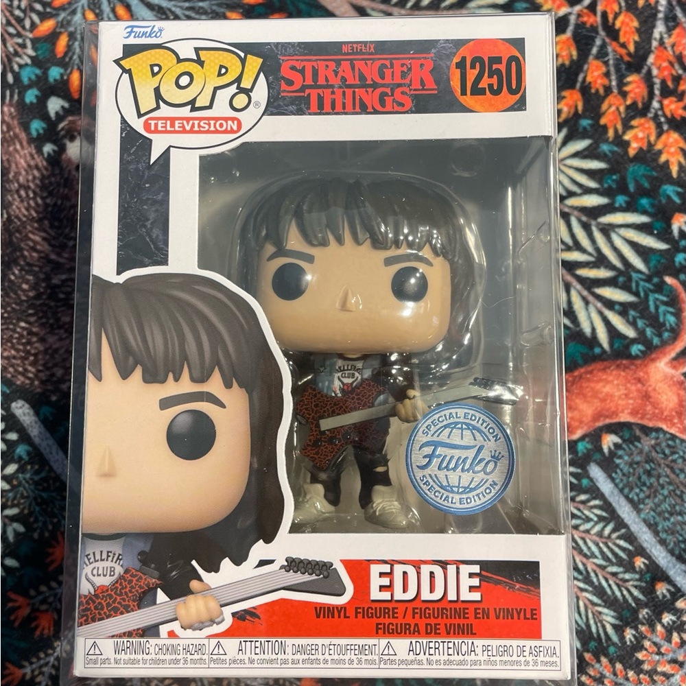 Eddie Munson Funko pop! From Stranger Things